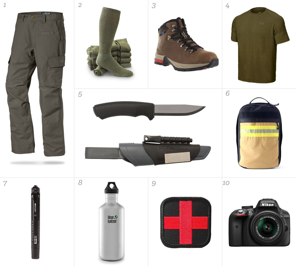 hiking list gear