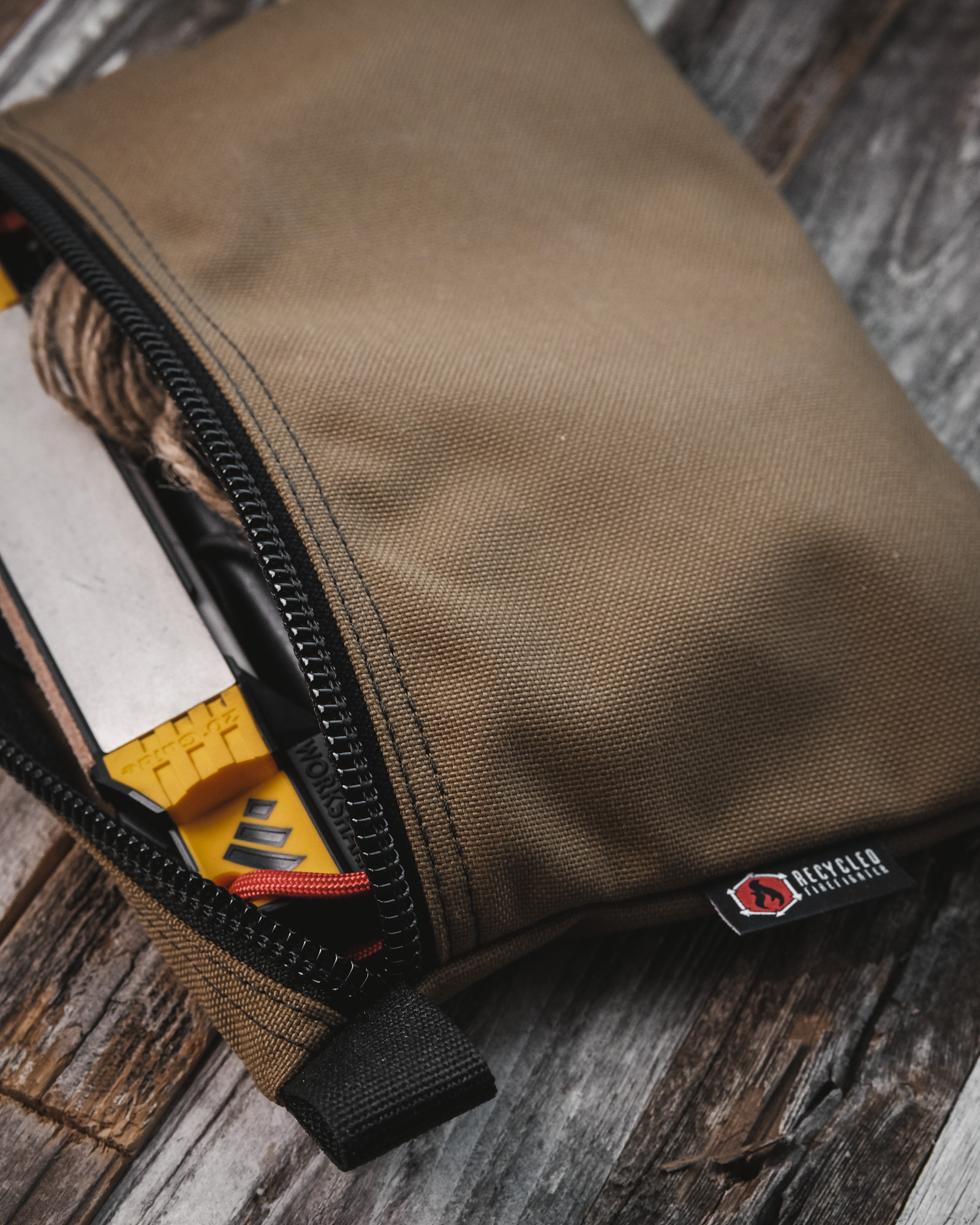 Recycled Firefighter Truckie Pouch