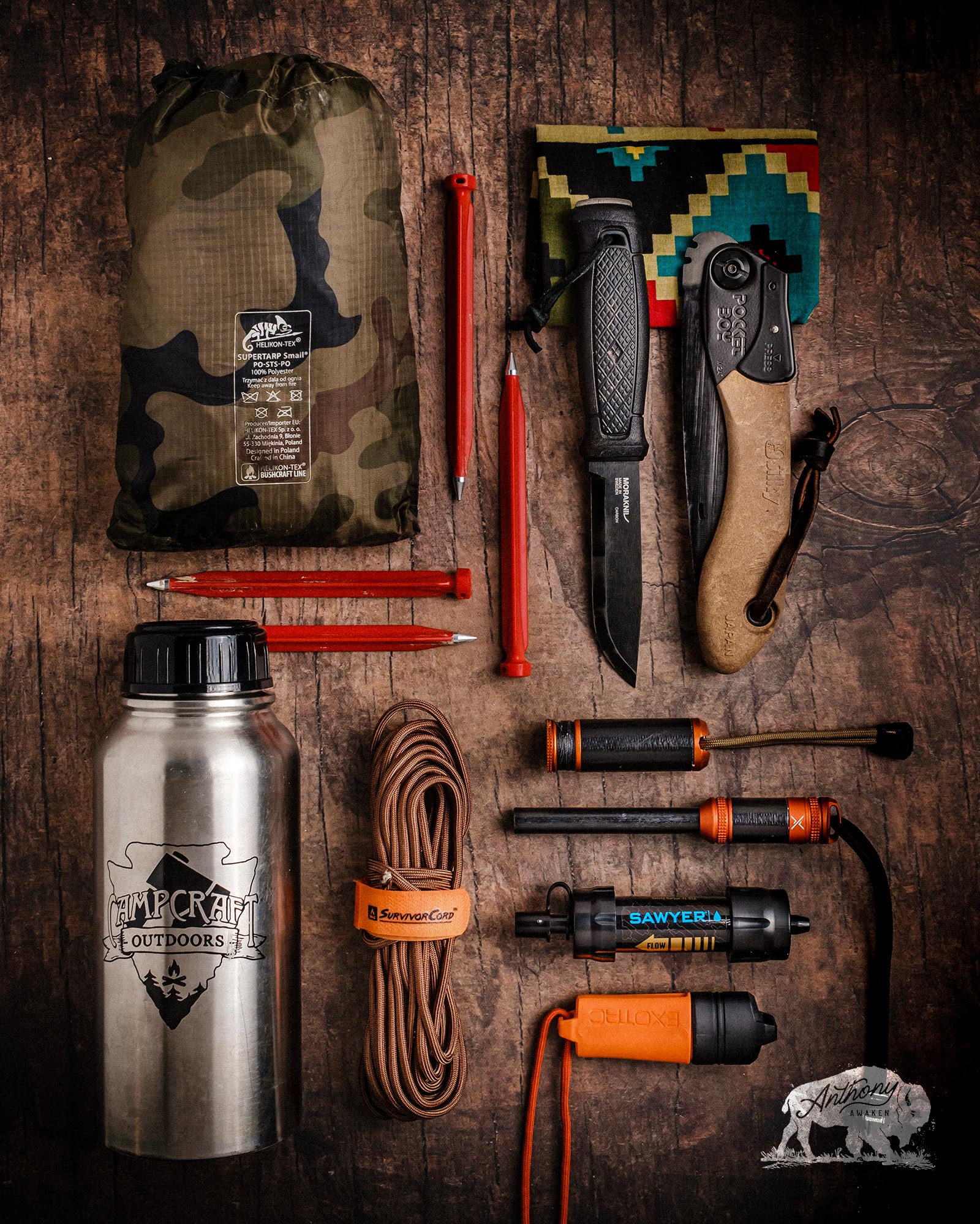 Upgraded version Emergency Survival Kit,Outdoor Survival Gear Tool