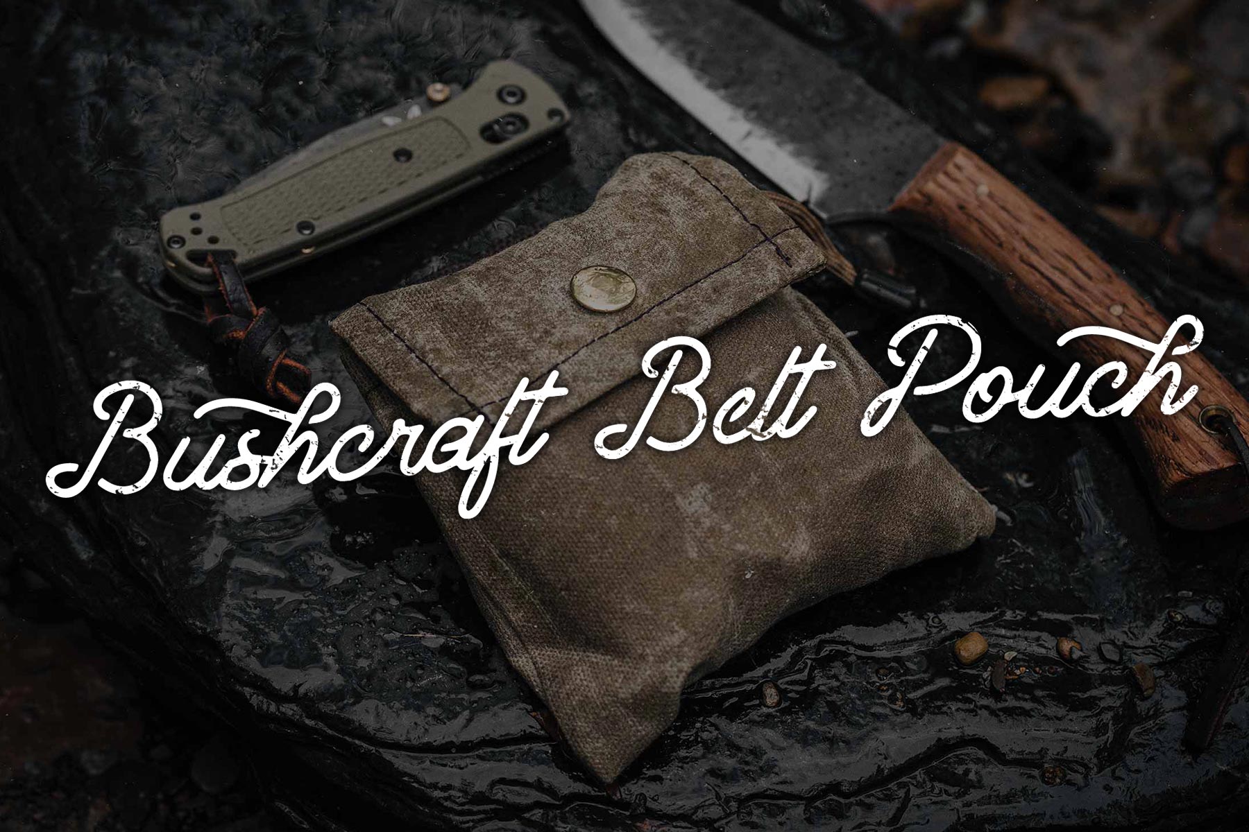Making a Bushcraft leather belt pouch 
