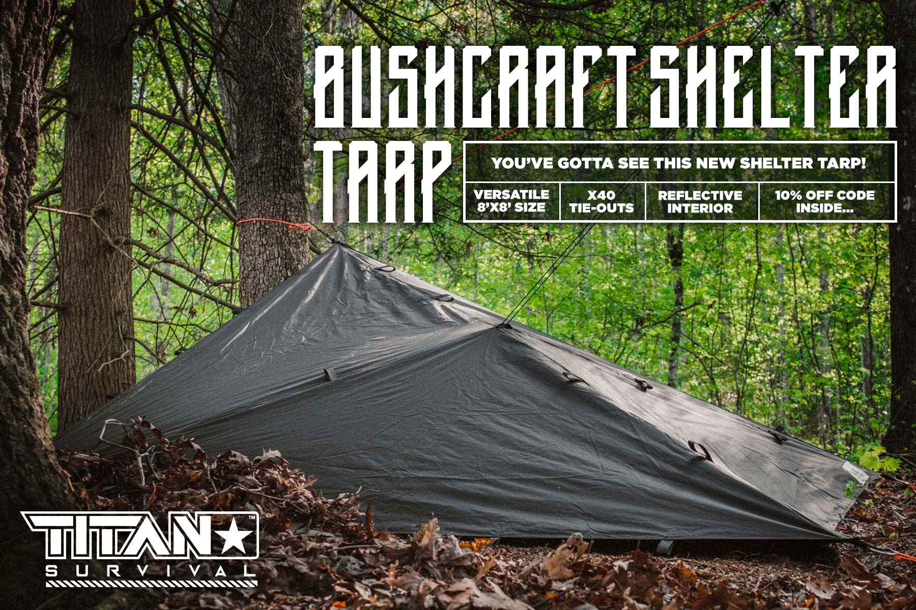 Titan Survival Bushcraft Shelter Tarp